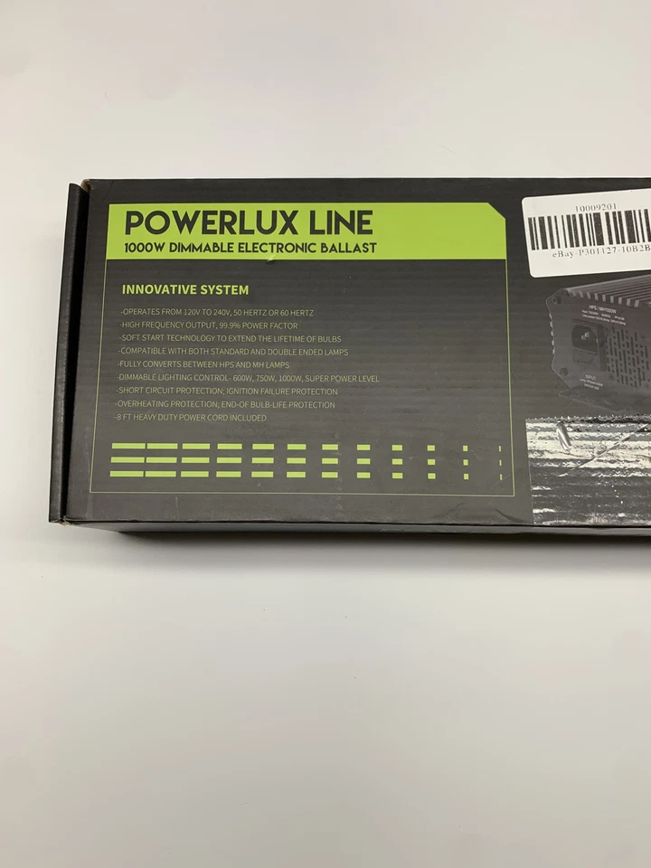 NIB - 1000 Watt Dimmable Electronic Ballast - PowerLux Line - FAST SHIPPING - Image 2 of 3