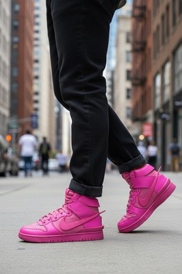 Nike AMBUSH x Dunk Cosmic Fuchsia CU7544-600 High Pink Men's Shoes Size 9.5
