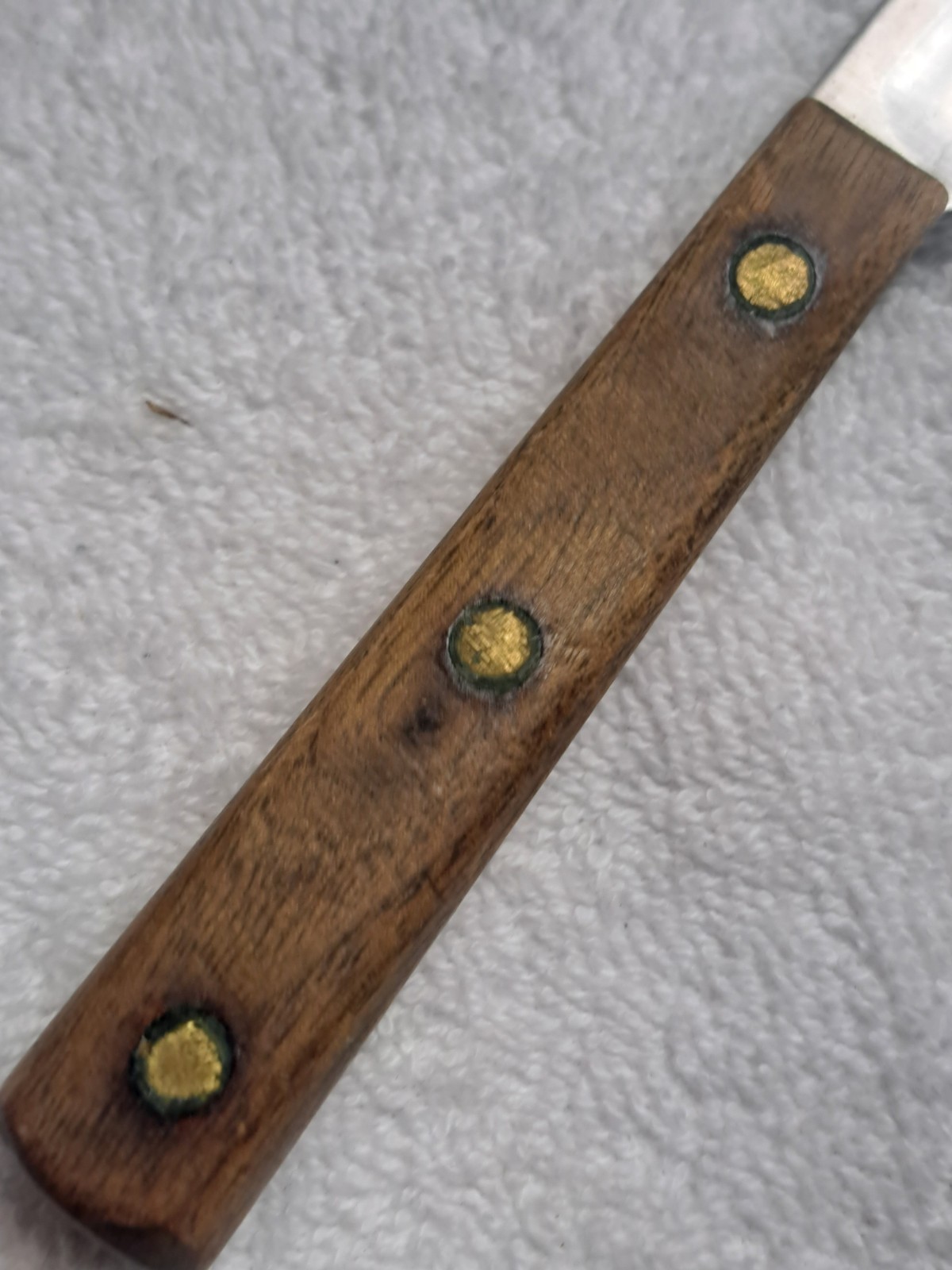 Vintage Chicago Cutlery 107S Paring Knife 3.5" SS Blade Walnut Handle USA 