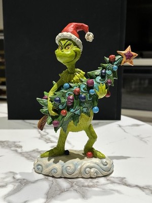 Jim Shore Grinch Stealing Christmas Tree Figurine 6002067 2018 Dr. Seuss 9 