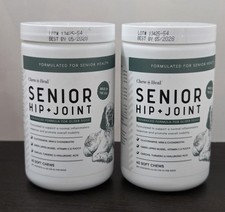 TWO PACK Glucosamine for Dogs Hip  Joint Supplement - Senior Dog, 60 Chews