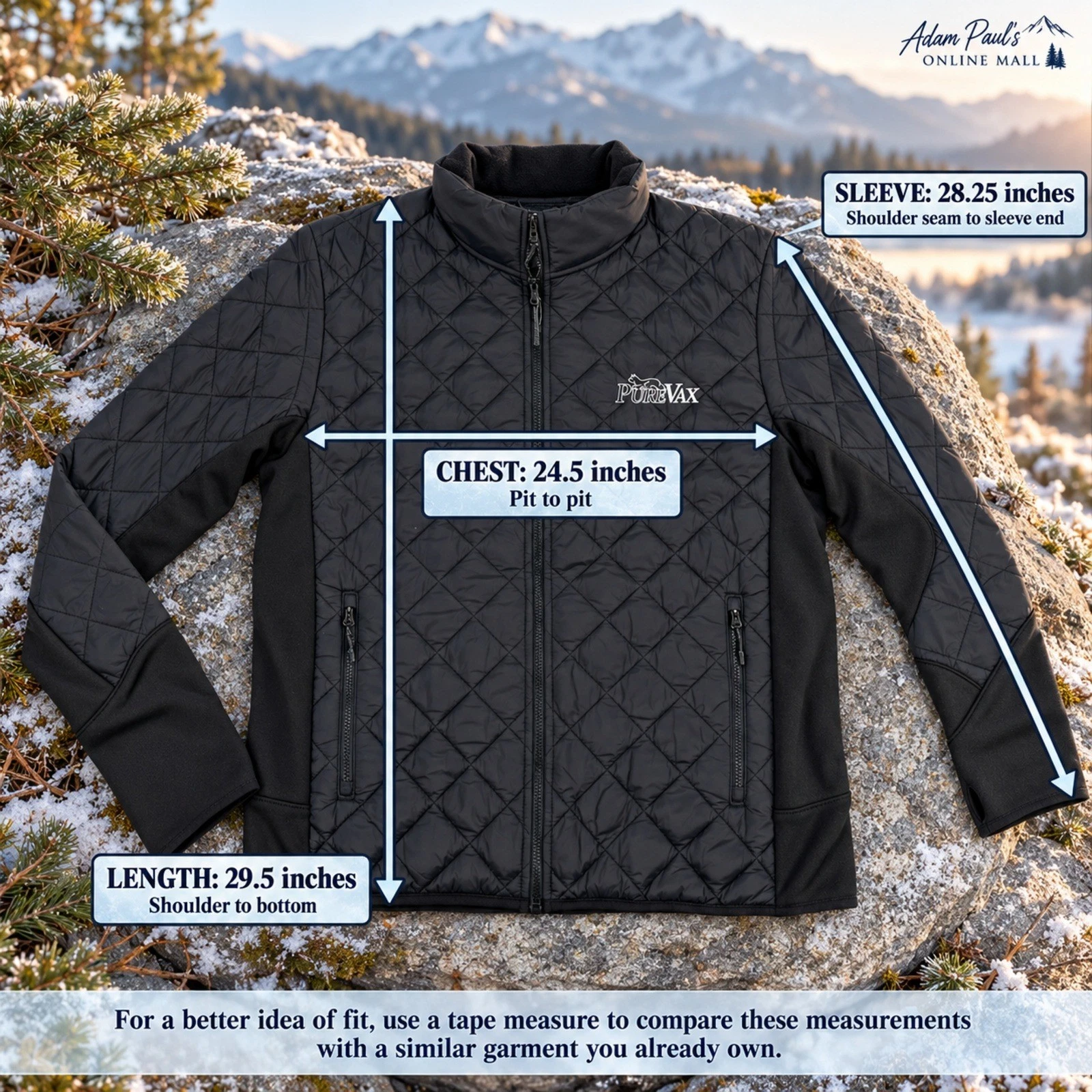 TRIMARK MENS XL Rougemont Hybrid Insulated Jacket Water Resistant w PUREVAX LOGO - product detail image 8