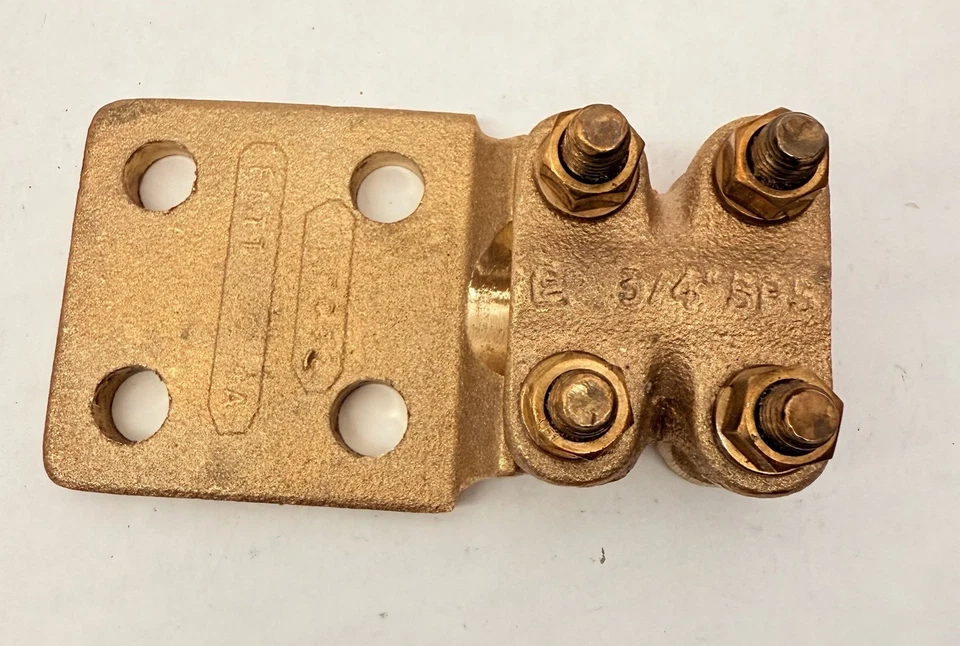 3/4" REVERSIBLE CAP TERMINAL 4 PAD HOLES BOLTED - Image 3 of 4