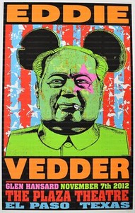 KOZIK 2012シルクスクリーン☆Eddie Vedder ☆レーガン大統領 Frank Kozik Pearl Jam | eBay