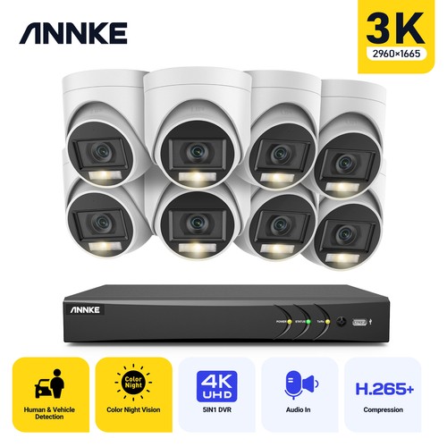 ANNKE 4K Ultra HD 5MP/8MP 8CH DVR Video CCTV Home Security Camera System Outdoor - Picture 120 of 189