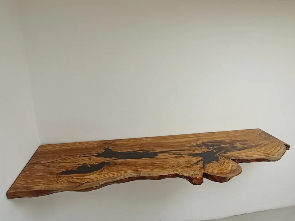 Mensola Top Per Lavabo Da Appoggio Bagno 175 X 50/55 Foto 3 de 4