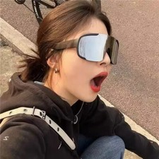 Outdoor riding windproof protective sunglasses Slim Sunglasses Ski goggles retro