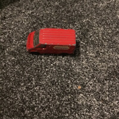 Corgi Druckguss Auto - roter Ford Transit Van - Pointers Real Food Fast #153