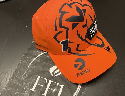Authentic Rare Max Verstappen F1 Cap Orange Lion Design New Era 2023 