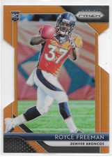 2018 Panini Prizm Orange Prizm Parallel Royce Freeman RC SP 157/249 #224 Broncos