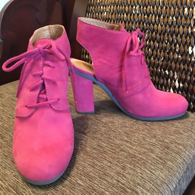Maison Margiela Boots BOOTIES Heels MM6 - Pink / Red Sz 6 (EU 36)   NICE!
