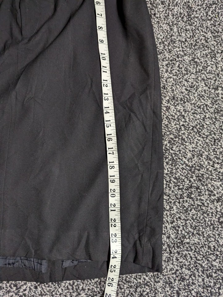 Lauren Ralph Lauren Pencil Skirt Size 10 UK 14 Womens Black Belted