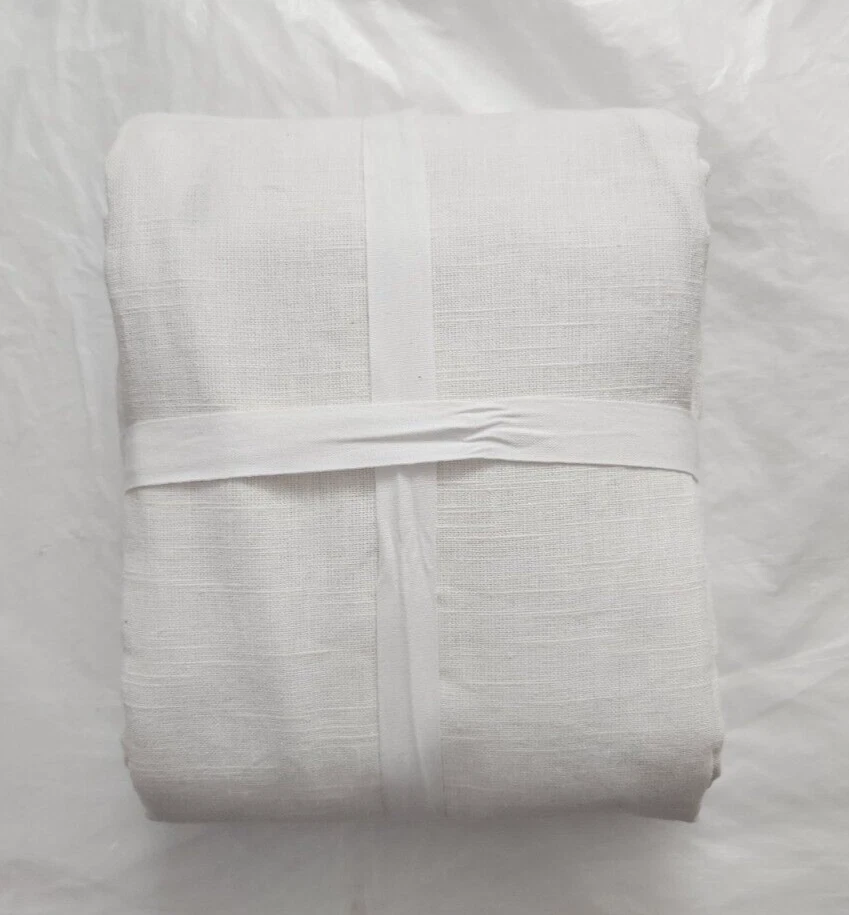 Pottery Barn 3-in-1 Pole Top Emery 1-Curtain Blackout Lining 96" x 54" White - Image 2 of 2