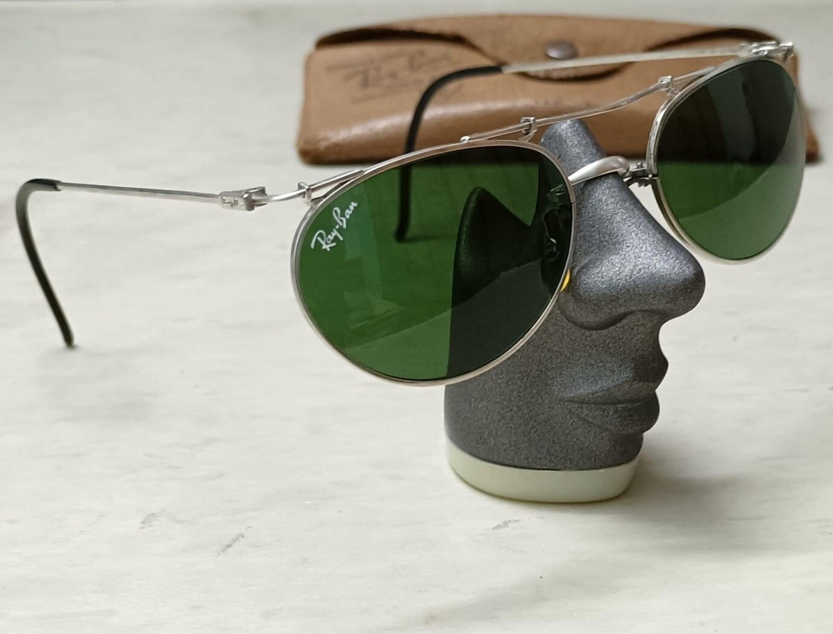New Vintage Ray Ban Bausch & Lomb Deco Metals Oval W1536