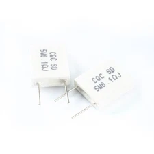 10pcs BPR56  5W 0.1ohm 0.1R Non-inductive Ceramic Cement Resistor  