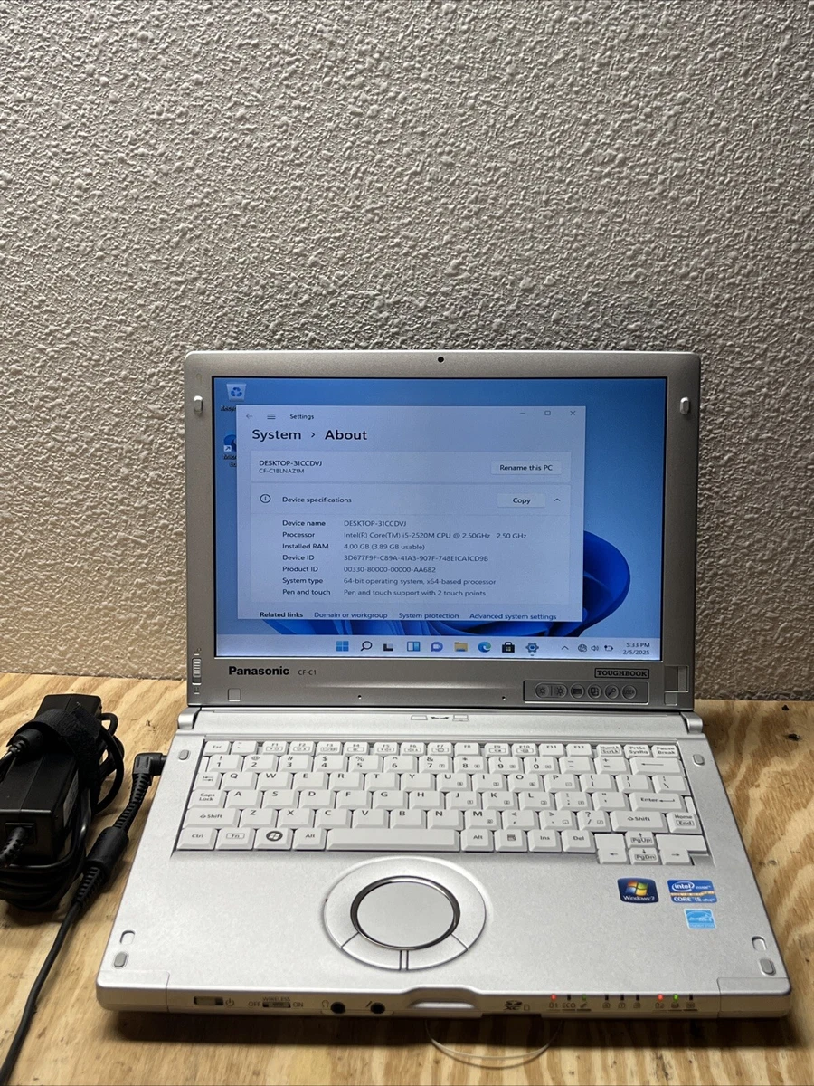 Panasonic Corei5-2520M 12インチ Panasonic Intel Core i5 2nd Gen. PC Laptops & Netbooks 12-12.9 in