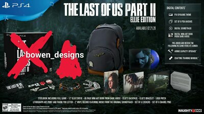 NO STATUE Ellie Edition Last of Us Part II GAME BACKPACK