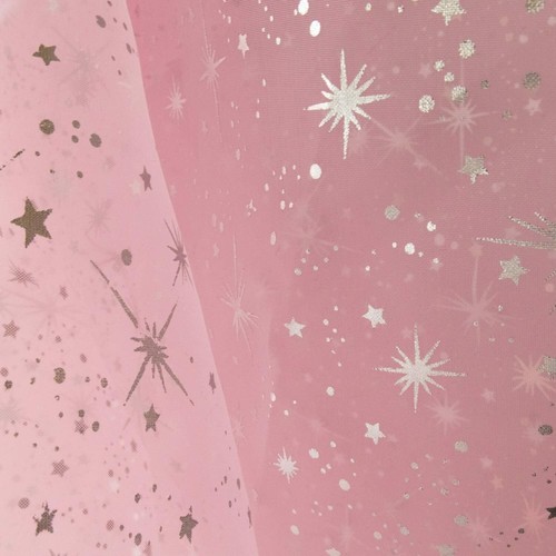 Premium Star Bursts Sheer Organza Fabric – 58/60” Wide for Sewing & Event Decor - Picture 16 of 24