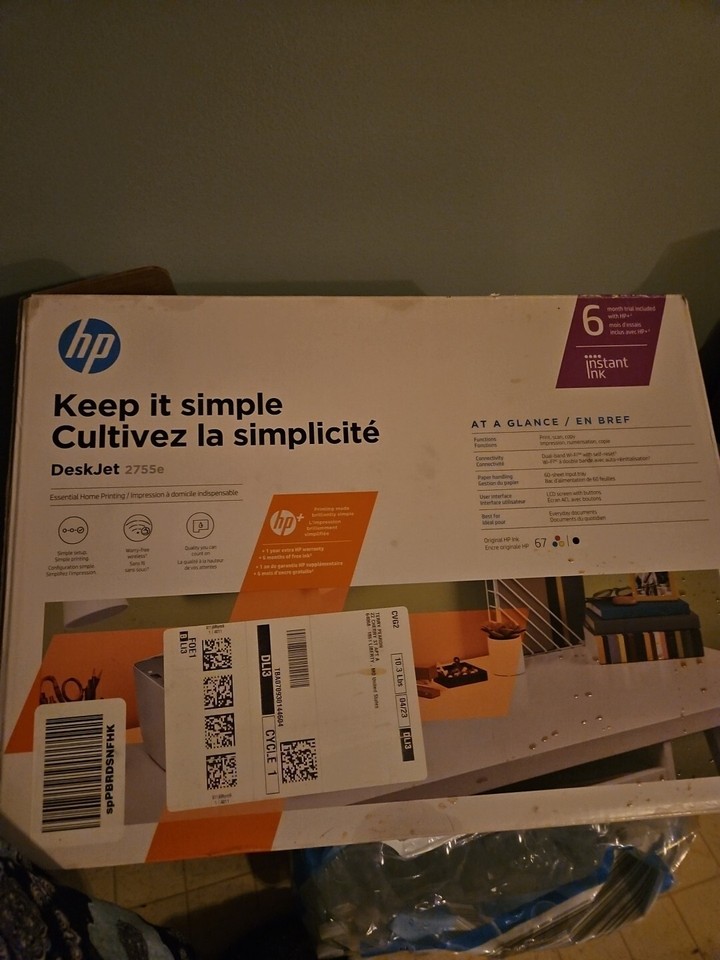 HP Deskjet 2755E Inkjet Multifunction Printer 195161617966 eBay