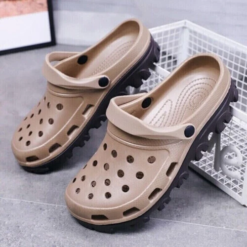 Men's Slip-On Garden Mules Clogs Sports Sandals Beach Water Slippers - Picture 23 of 33