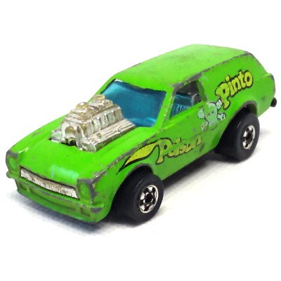 Hot Wheels Poison Pinto Car 1975 Lime Green Blackwall Made In Hong