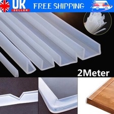 2M U-Shaped 8 Sizes Rubber Edge Guard Strip Shower Glass Door Sealing Tape Trim