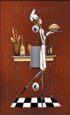 Light Switch Plate Outlet Covers KITCHEN DECOR SASSY CHEF ON BROWN 01