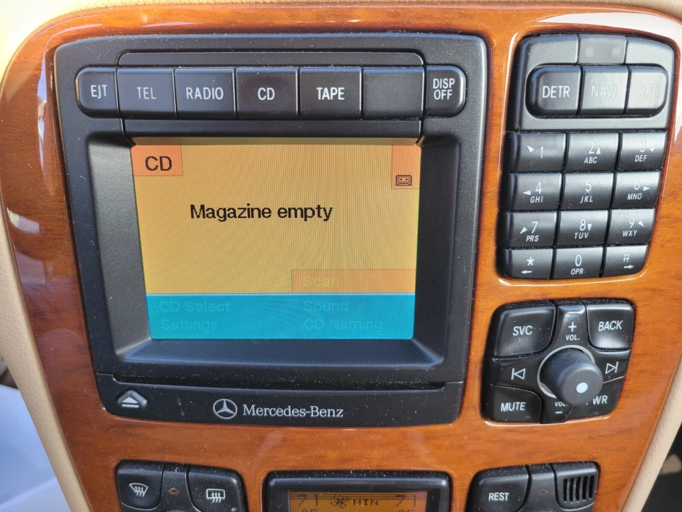 00-02 MERCEDES W215 CL500 CL55 S55 AMG COMANDO MANDO UNIDAD PRINCIPAL RADIO NAVEGACIÓN Foto 4 de 4