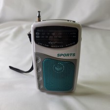 Street Beat PR-35M Portable AM FM Sports Radio with Belt Clip Tested