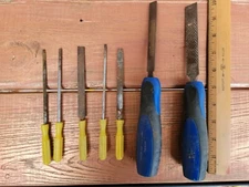 Files And Rasps Lot As Is Hand Files With Handles Coarse And Fine