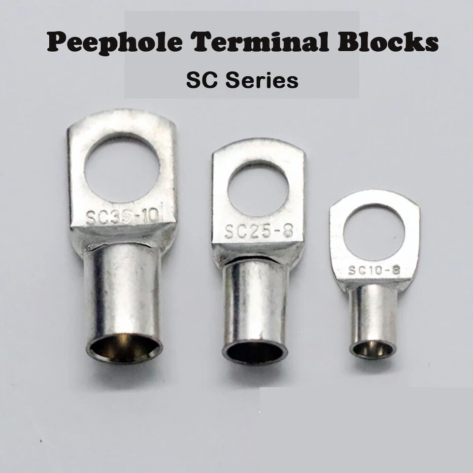 Kupferrohr-Crimpklemmen Batterieschweißkabelschuhe SC-Serie Verdrahtungsnase - Image 3 of 4