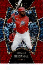 2022 Panini Select  #200 Teoscar Hernandez Red Disco Prizm