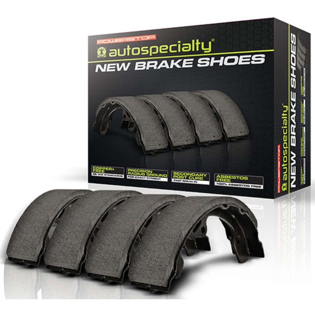 B1102 Powerstop 2-Wheel Set Parking Brake Shoes Rear for Maserati Ghibli 14-16