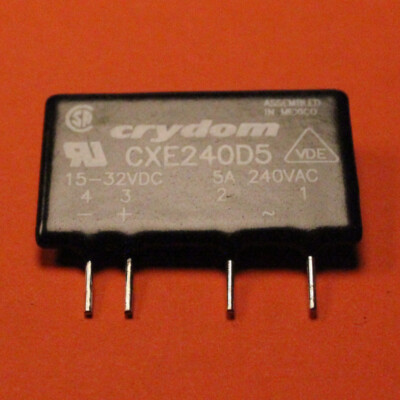 CRYDOM CXE240D5 SOLID STATE RELAY INPUT: 15...32VDC, OUTPUT: 12...280VAC/5A