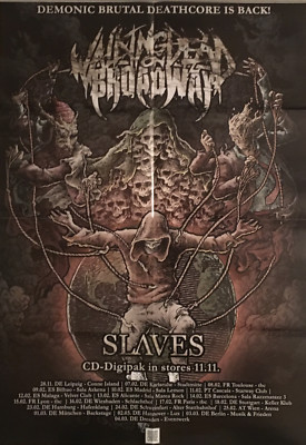 WALKING DEAD ON BROADWAY Slaves  Promo Poster - gefaltet / folded - Sammlerstück
