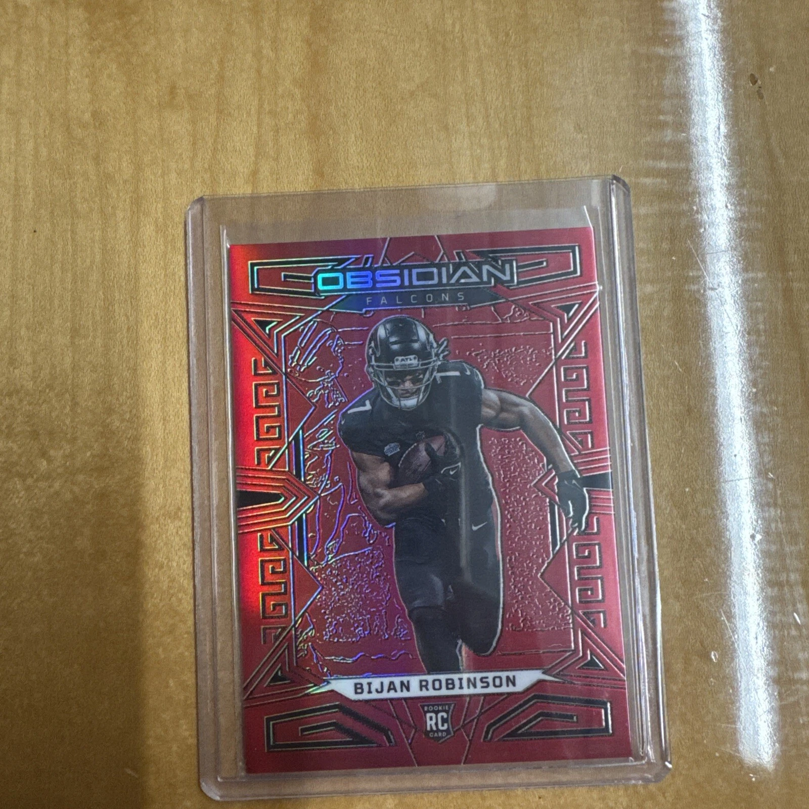 2023 Panini Obsidian - RED FLOOD /90 - Bijan Robinson ROOKIE #105