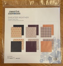 Creative Memories SWEATER WEATHER DESIGNER Paper Pack - New