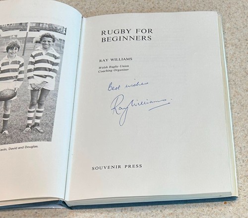 Ray WILLIAMS -- Rugby For Beginners -- 1973 SIGNED 1st Edition Hardcover - Picture 2 of 2