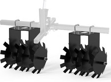 2pcs Atv Disc Plow Implement Pull Behind Tiller Disc Plough Harrow For Tractor
