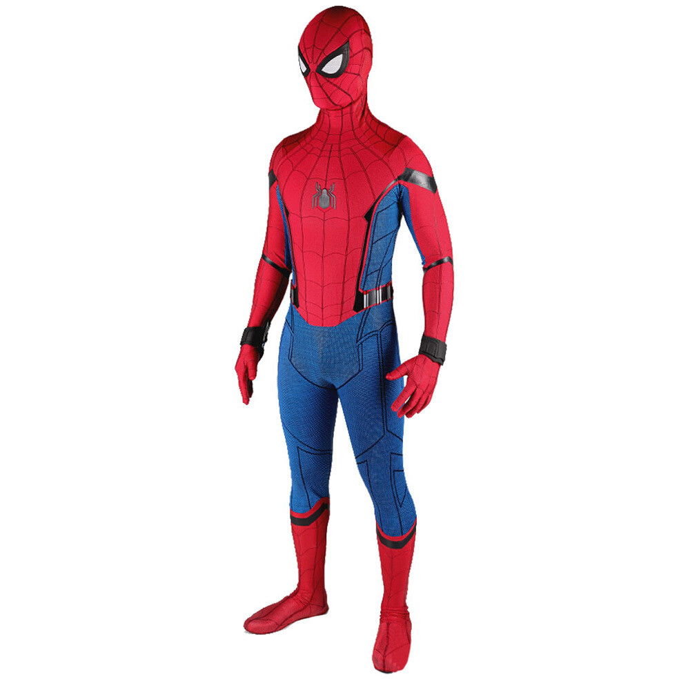 Spider-Man Homecoming Jumpsuit Spiderman Cosplay Costume Adult & Kids  Halloween