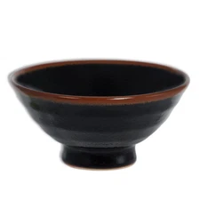 Japanese Dinner Rice Soup Salad Bowl 5"D Porcelain Yuzu Tenmoku Made in Japan