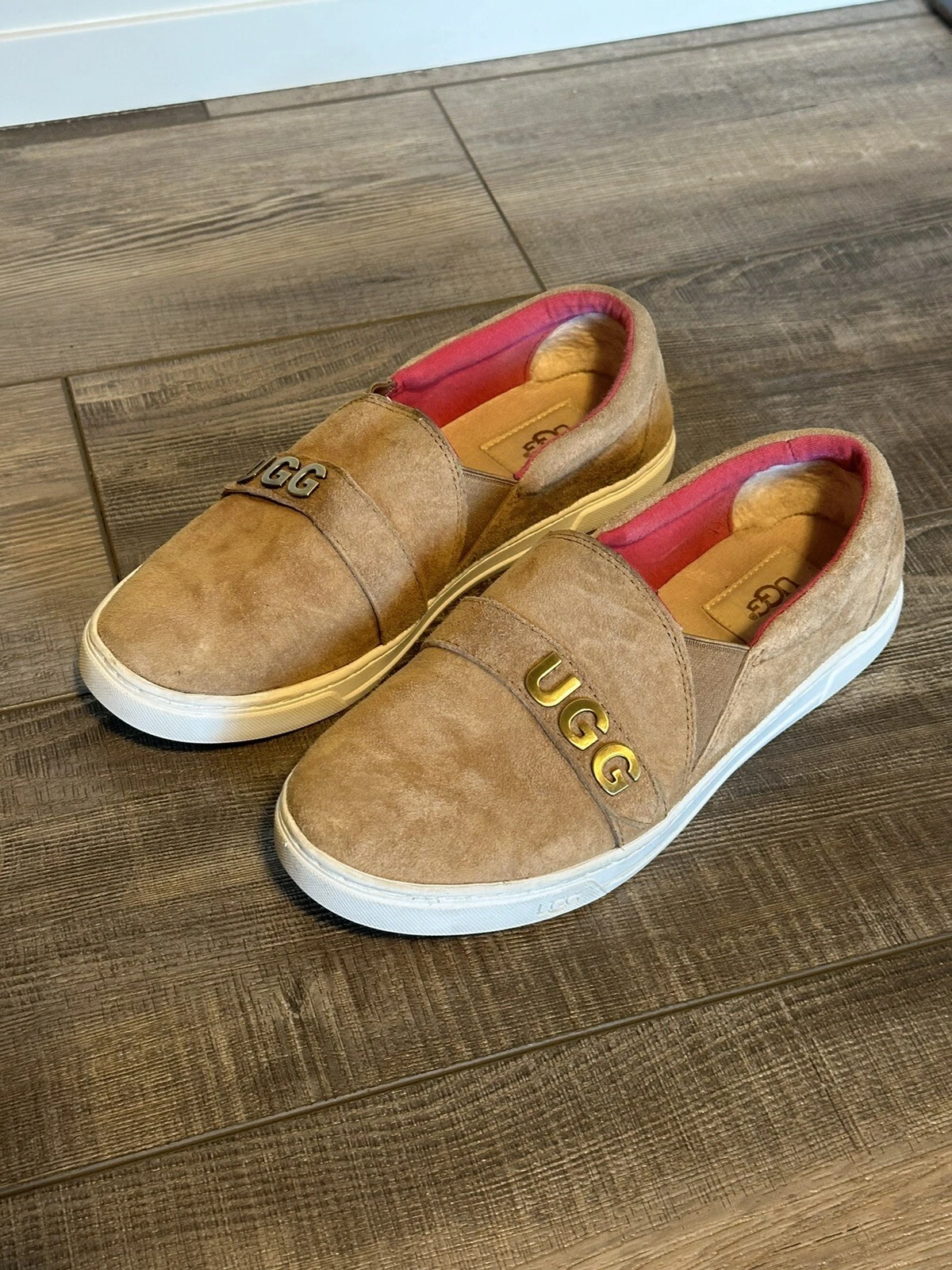 Scarpe da ginnastica UGG Kitlyn Charm slip on marrone castagno da donna taglia 8