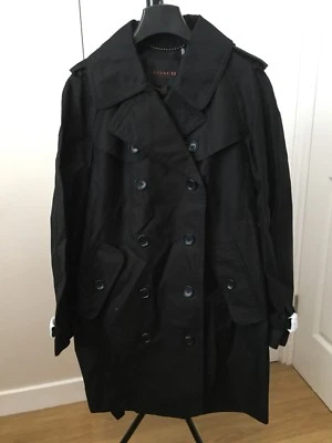Coach New York Black Trench Coat - Image 1 of 4