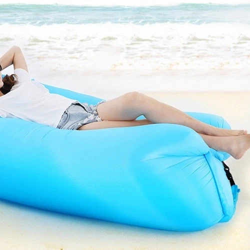 Inflatable Air Lounger Sofa Bed Waterproof Camping Beach Chair with Carry Bag+ - Picture 4 of 6
