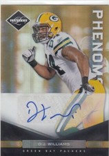 2011 DJ Williams Limited Phenoms GOLD ROOKIE AUTO /25 - Arkansas Razorbacks RC
