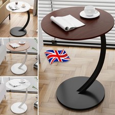 Sofa Side Table End Living Room Bedroom Coffee Snack Laptop C Shaped Tables UK