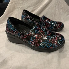 Easy Street Easy Works Nursing Clog Shoe Womens 11 Black Slip Resistant Workwear