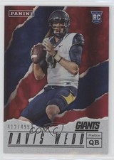 2017 Panini Father's Day 412/499 Davis Webb #52 0pm