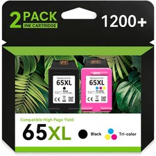 65XL Ink Cartridge for HP 65 XL Deskjet 2652 2655 3752 3755 ENVY 5032 5010 5055