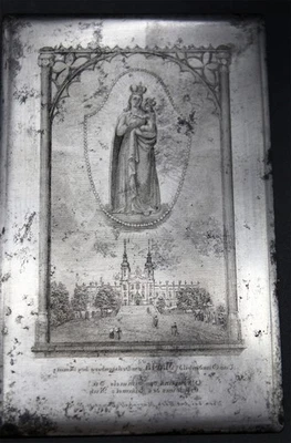 Imagen Milagrosa Maria, Olmütz Moravia Um 1850 Stahlstichplatte, Von Böck Viena - Imagen 1 de 4